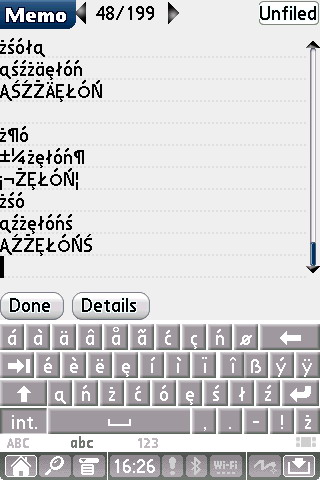 DIA klávesnice LifeDrive - polská lokalizace - malé