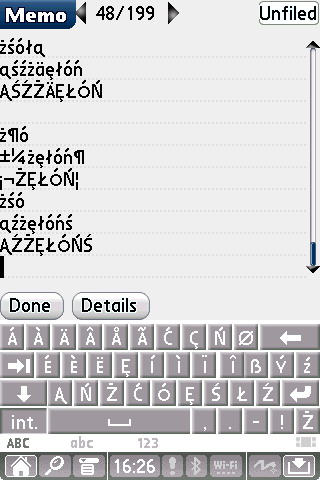 DIA klávesnice LifeDrive - polská lokalizace - velké